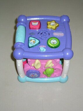 Vtech Busy Learners Activity Cube, Lights & Music, w/Batteries, EUC